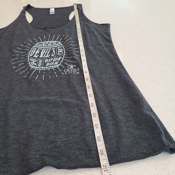 Jim Beam Devils Cut Women's Gray Tank Top Racerback Bourbon Small - Picture 8 of 8